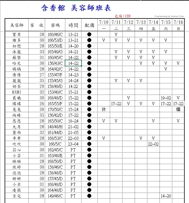 嘉義按摩班表