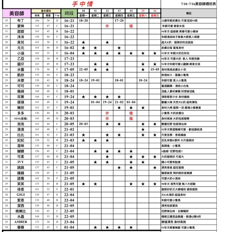 屏東按摩班表