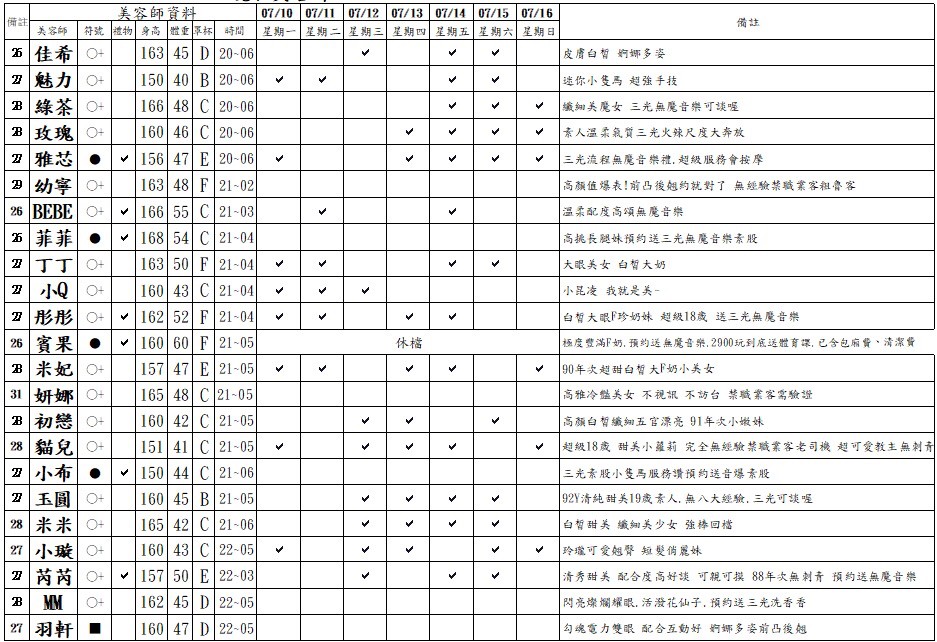 基隆按摩班表